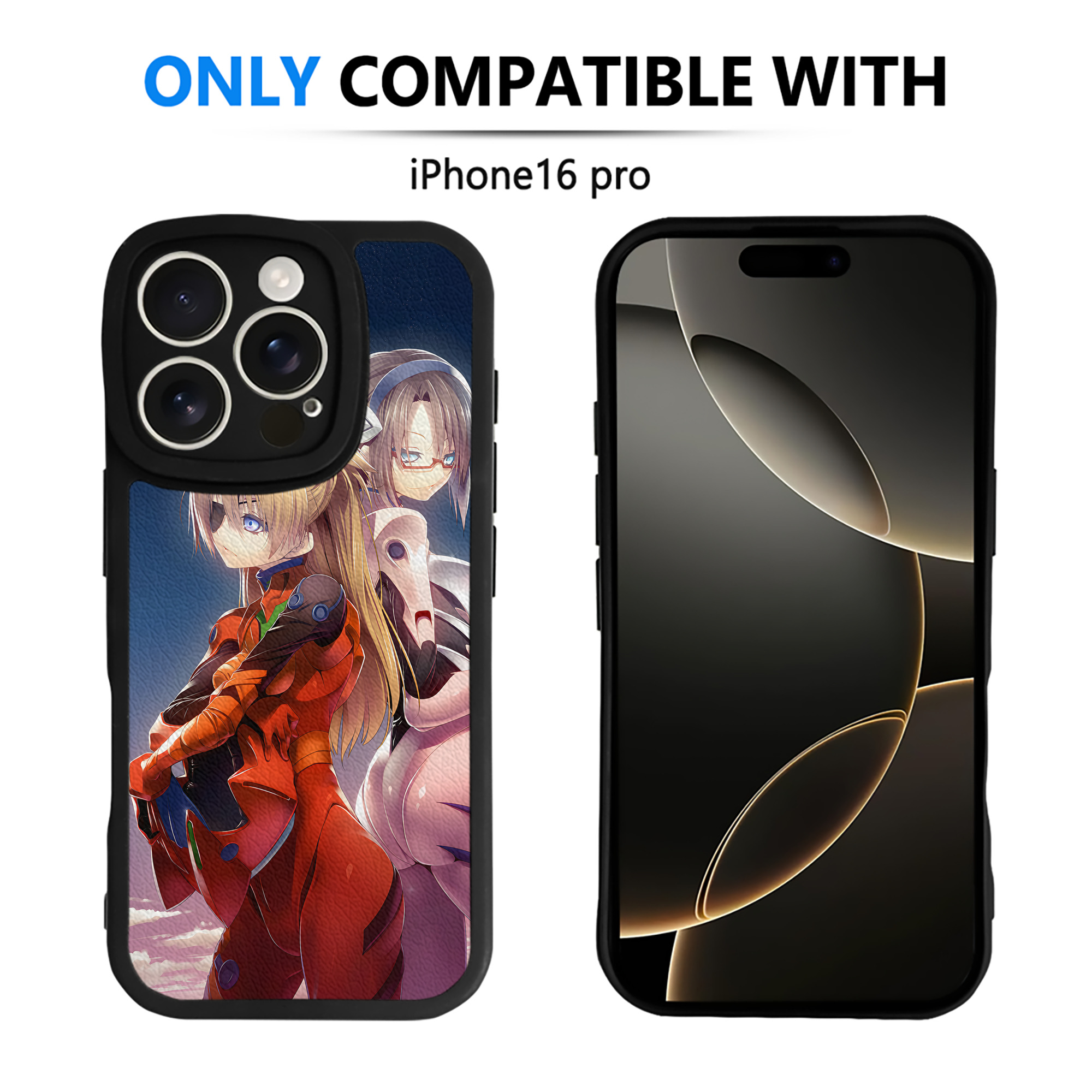 （画像用） EVA 新世紀エヴァンゲリオン 【iPhone 16シリーズ対応】シリコンスマホケース（レザー調） 材質：シリコン